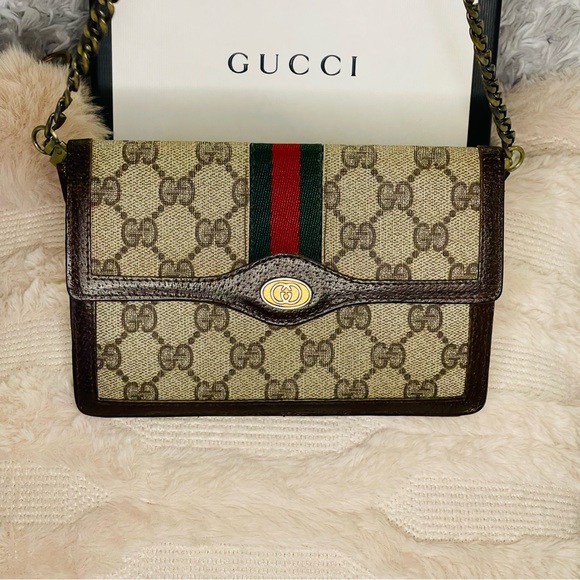 GUCCI GG Canvas Web Sherry Line - Picture 15 of 15